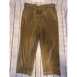 Vintage LL Bean Pants Men's 40x30 Camel Brown Corduroy Comfort Waist